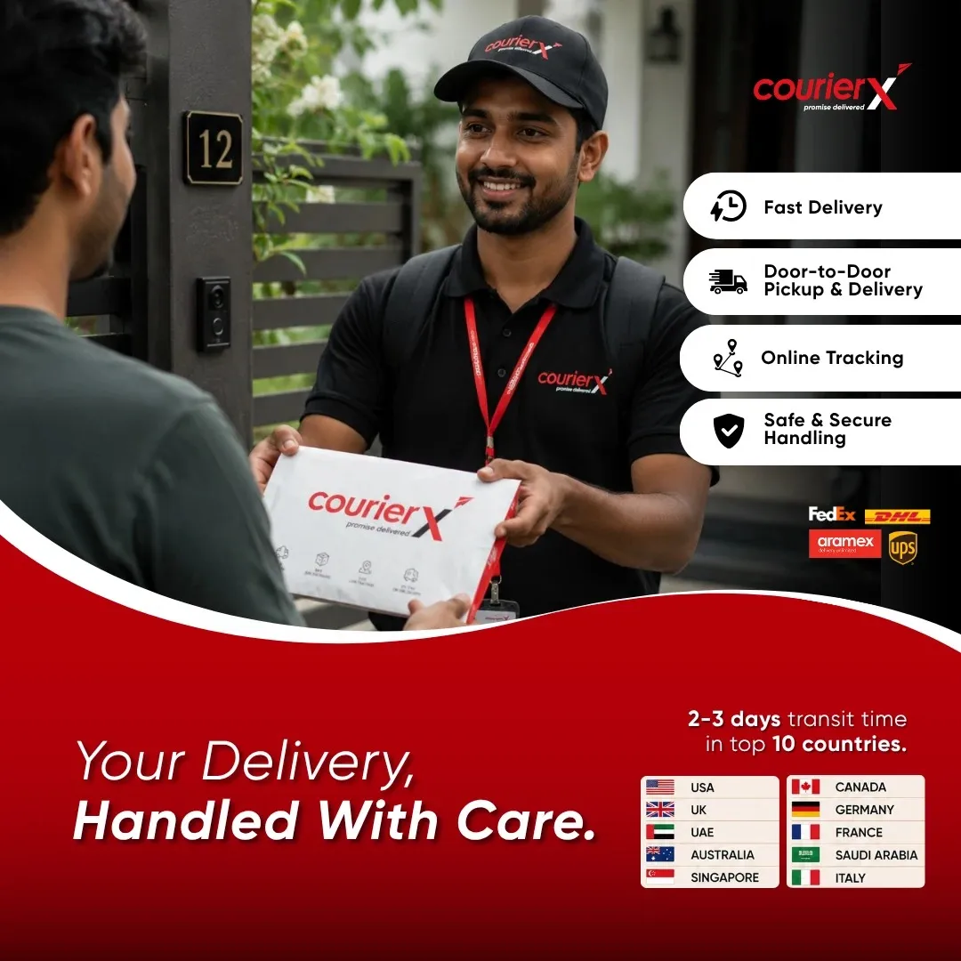 CourierX marketing & advertising work by Red Dot Consultancy, 1 of 3
